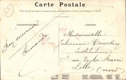 Lourdes CPA the procession of the TS Sacrement