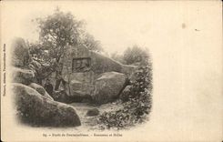 Drill of Fontainebleau CPA Rousseau and Millet