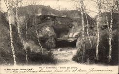 Drill of Fontainebleau CPA Franchard Roche which cries