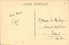 Schleppnetz-Netze auf Mergel CPA Notre Dame Kirche