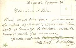 CPA Fantasy Happy New Year Flowers