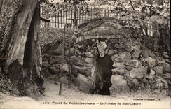 Fontainebleau CPA the drill the fountain of the Chauvet Mount