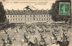 Saumur CPA Ecole of application of military Carousel cavalry Lancer