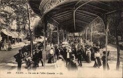 Vichy CPA a corner of the shady walk