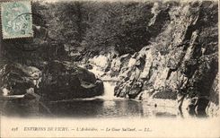 Surroundings of Vichy CPA the salte quarry Projecting Gour