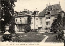 Vichy CPA the house of Mrs de SEvigne