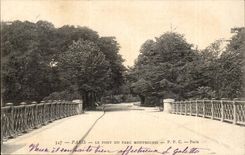Paris CPA the bridge of the Montsouris park