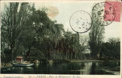 Paris CPA Montsouris Park the lake