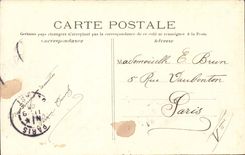 Paris CPA the Montsouris park the monument of Flatters