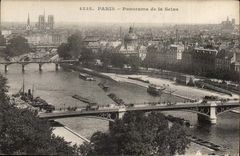 Paris CPA Panorama de la Seine