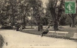 Vichy CPA a corner of the park