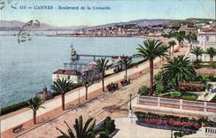 Cannes CPA Boulevard of the Small cross