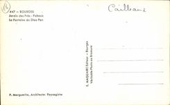 Bourges CPA Garden of close Fichaux the fountain of God Side