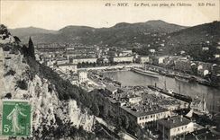 Nice CPA the port seen from of the castle