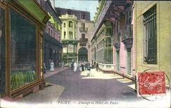 Vichy CPA Passage and post office building