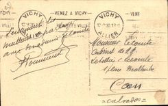 Vichy CPA the house of Madam de Sevigne