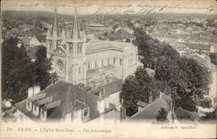 Vichy CPA the church Holy Louis Panoramic View