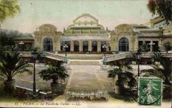 Vichy CPA the frontage of the casino