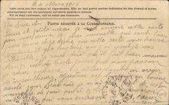 Chart of correspondence Amand Pasilly Healthy Pusie Church by Cherbourg Vincent Orange (militaria)