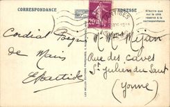 Cannes CPA the Small cross and large hotels (seen from in plane)