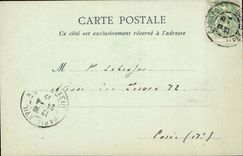 Cannes CPA Seen from of the walk of the small cross