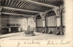 Chateau de Pierrefonds CPA La salle des ducs