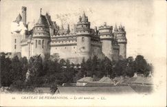Chateau de Pierrefonds CPA le cote Nord Est