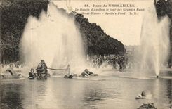 Park of Versailles CPA the basin of Apollo the day of large water