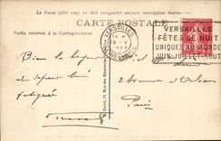 Versailles CPA Large water with the basin of the dragon