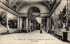 Versailles CPA the castle the gallery of the Battles
