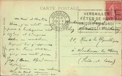 Versailles CPA the castle the gallery of the Battles