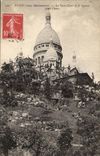 Paris CPA Le sacre Coeur et le square Saint Pierre