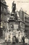 Rouen CPA Statue of the virgin (Jeanne of arc)