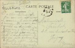 Malerische Azurblau CPA des Masses Rue