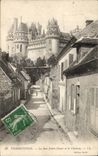 Pierrefonds CPA La rue Notre Dame et le chateau