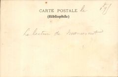 CPA Illustrator Ducis pinxit the reader of the manuscript Fantasy