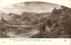 CPA Living room of Paris Victor Hugo Song of the evening (sheep)