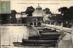 enghien les Bains CPA House of the lake and landing stage