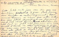 Menton CPA the port and the quay