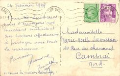 Laon CPA the funicular and the war memorial (Gaumont Abella)