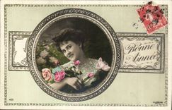 Fantasy - Woman - Bonnee year - pink - CPA