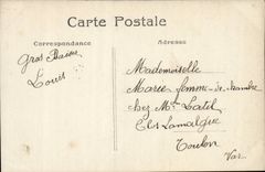 Fantaisie - Couple - Souvenir de Louis Mariage le 2 Juin 1909 - CPA 