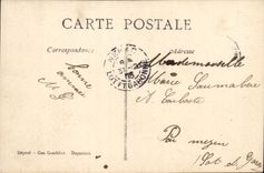 Fantasy - Man - J have press on my heart your postcard With the mienne give an equal caress - CPA