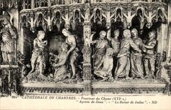 Chartres - Circumference of Chorus XVI century Anguish of Jesus CPA