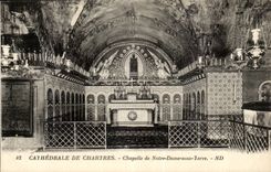 Chartres - Vault of Notre Dame under Ground CPA