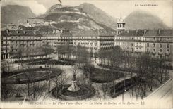 Grenoble CPA the place Victor Hugo Statue of Berlioz and forts