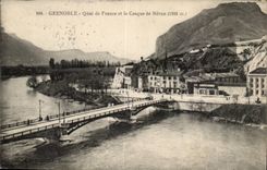 Grenoble CPA Quay of France and the helmet of Neron (1305m)