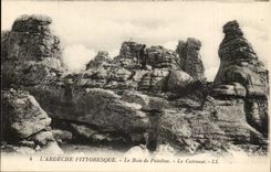 Ardeche CPA the wood of Paiolive armours It