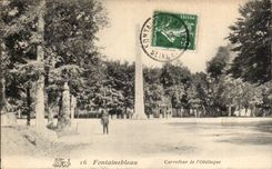Fontainebleau CPA Crossroads of the obelisk