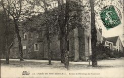 Fontainebleau - Ruins of the Hermitage of Frachard - CPA